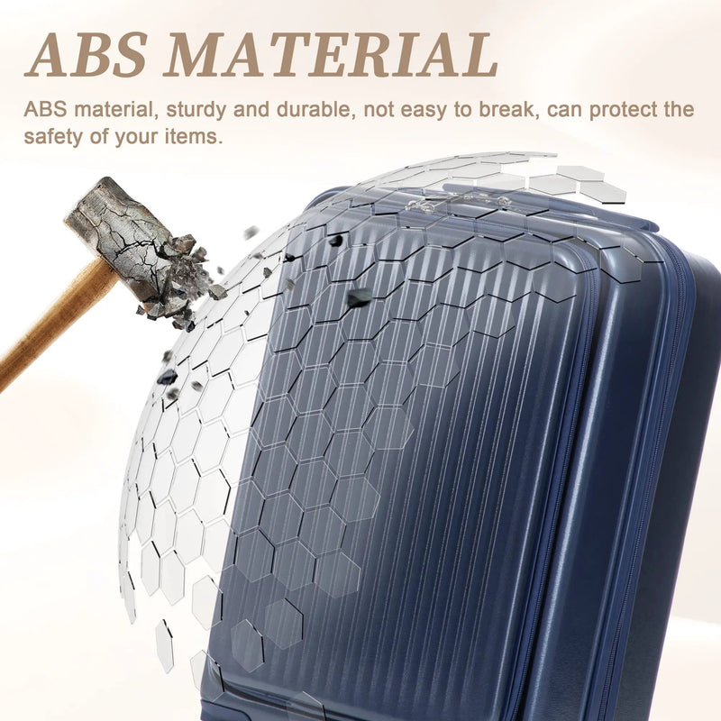 14'/20' 2-Piece ABS Spinner Wheel Luggage Set by HouseOfZazla