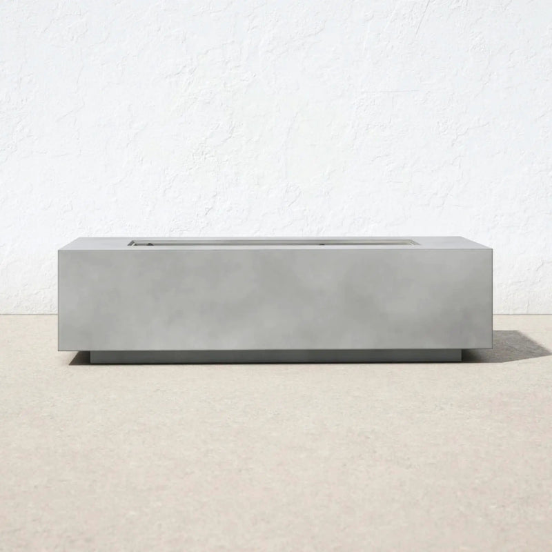 Modern Concrete Design Propane Outdoor Fire Pit Table by Unique Piece Furniture