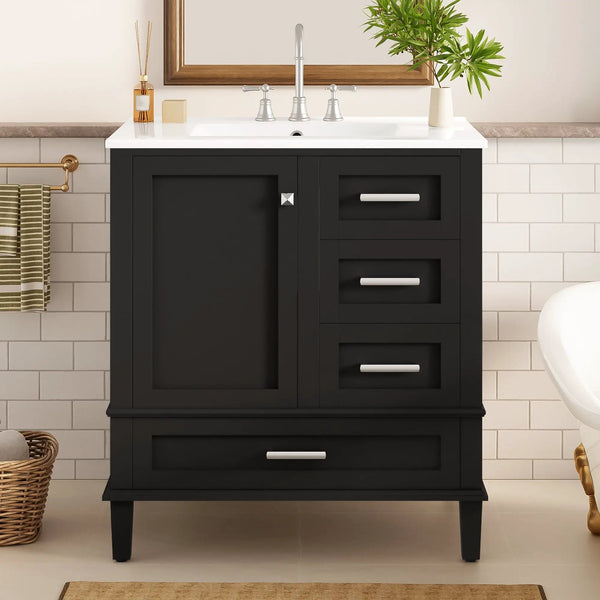 30" Bathroom Vanity with Sink Combo Set, photo 2 of 10