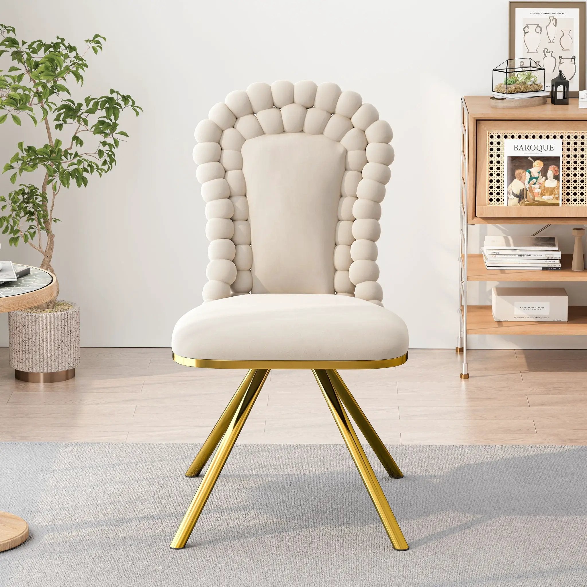 Upholstered Swivel Dining Chairs (Set of 2) by HouseOfZazla