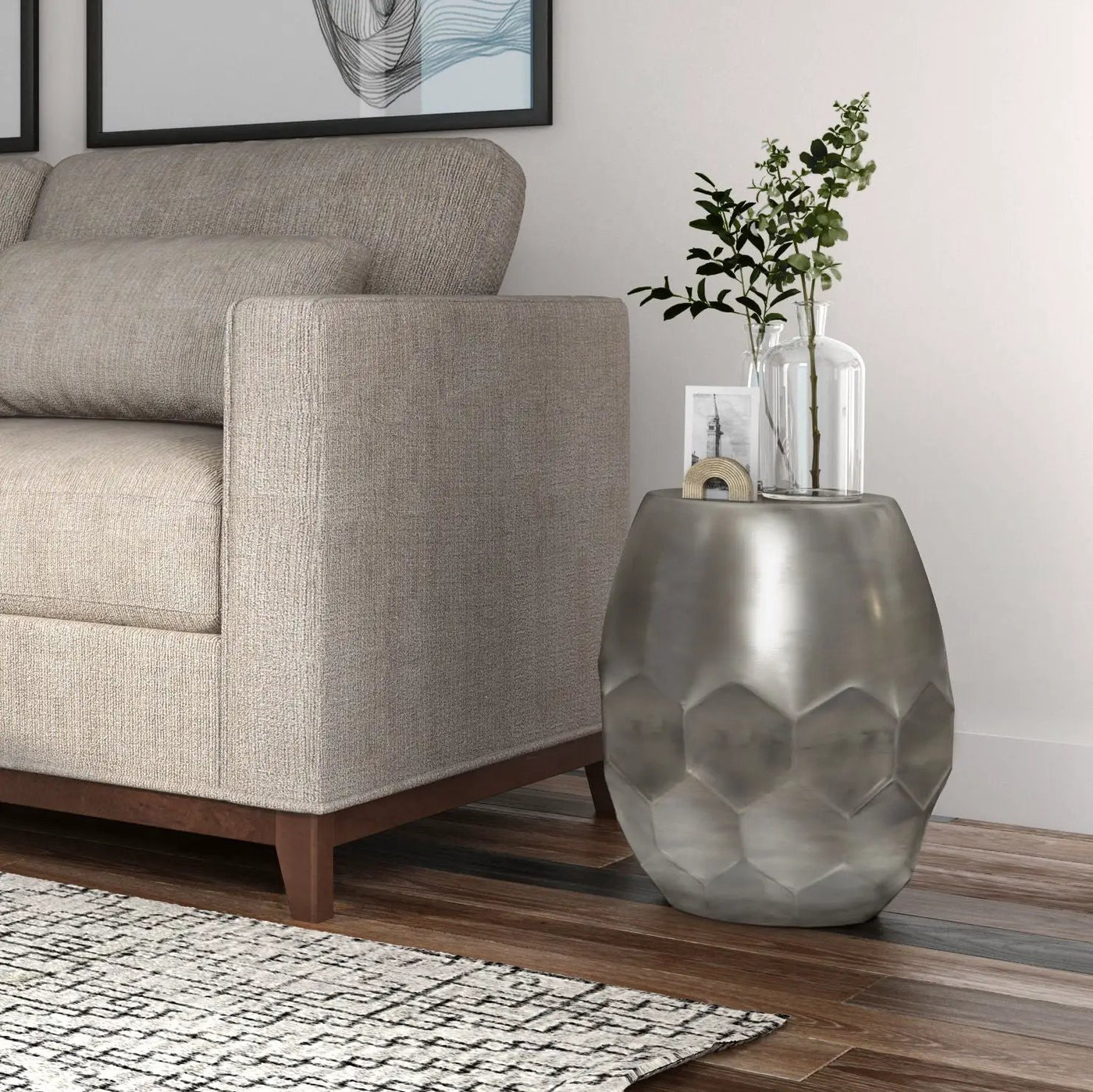 Flanigan - Hand Crafted Metal Accent Table by HouseOfZazla