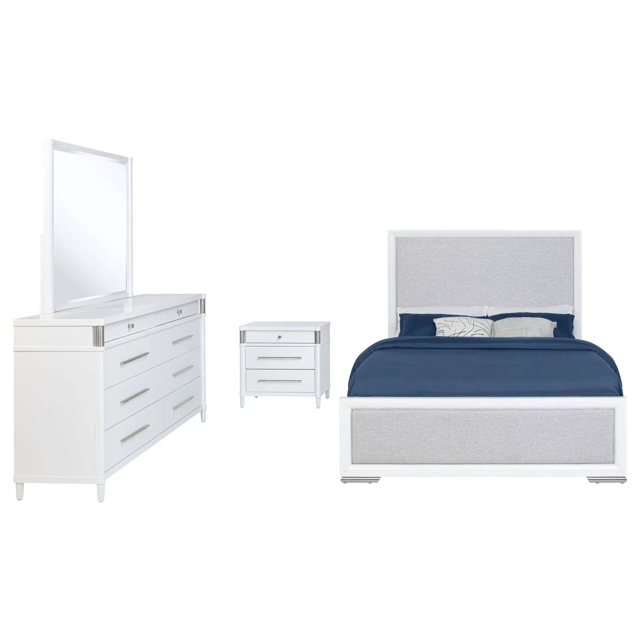 Gracemont 4-piece California King Bedroom Set White by Unique Piece Furniture