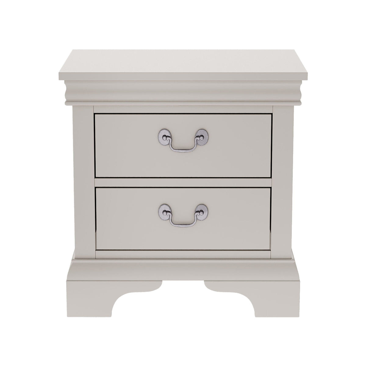 Wood Nightstand with 2 Drawers - Traditional Accent Table - White, Black, or Dark Brown, photo 3 of 12