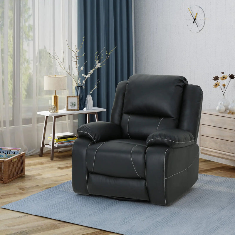 Stylish Wide Manual Swivel Standard Recliner by HouseOfZazla