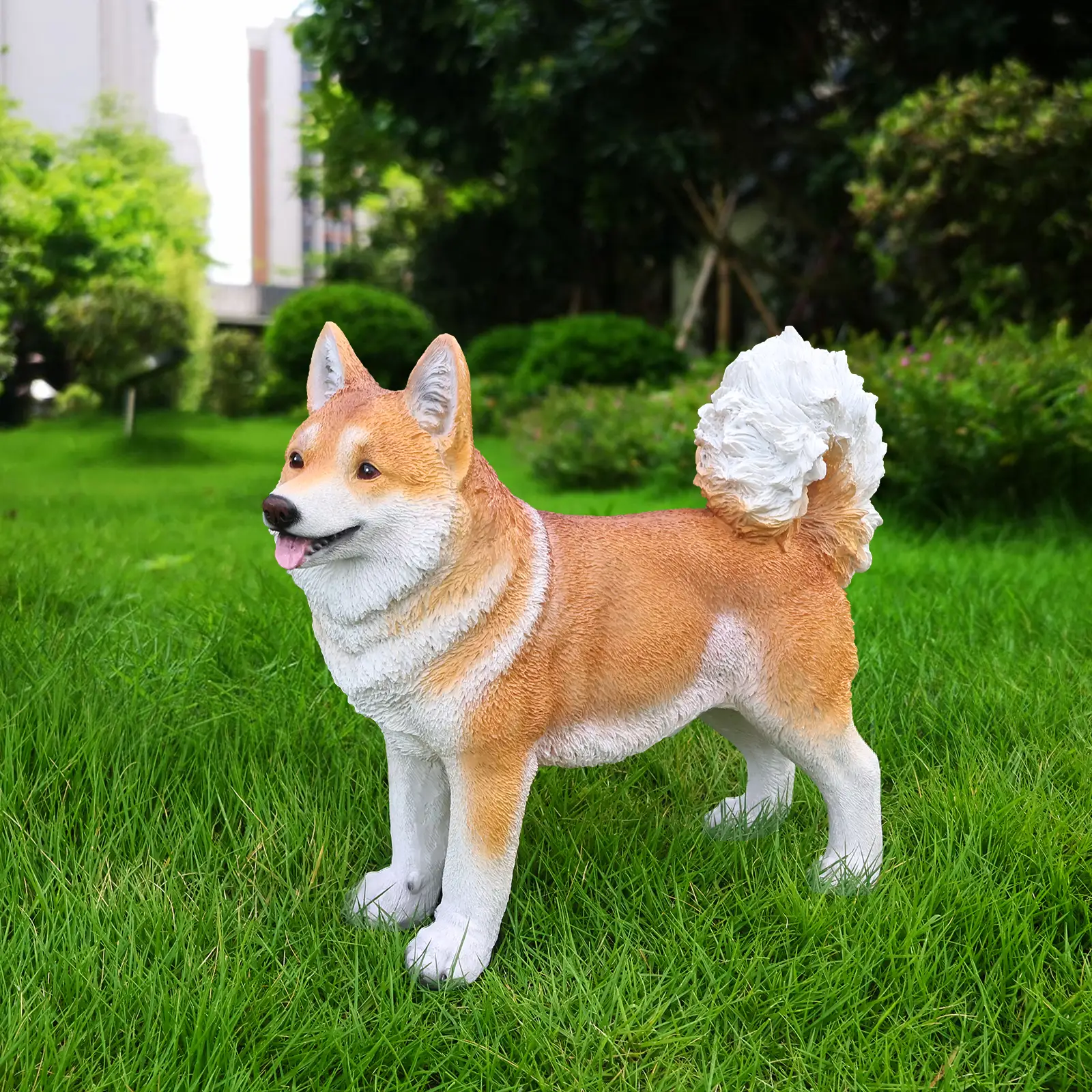 Lifelike Shiba Inu Dog Statue by HouseOfZazla