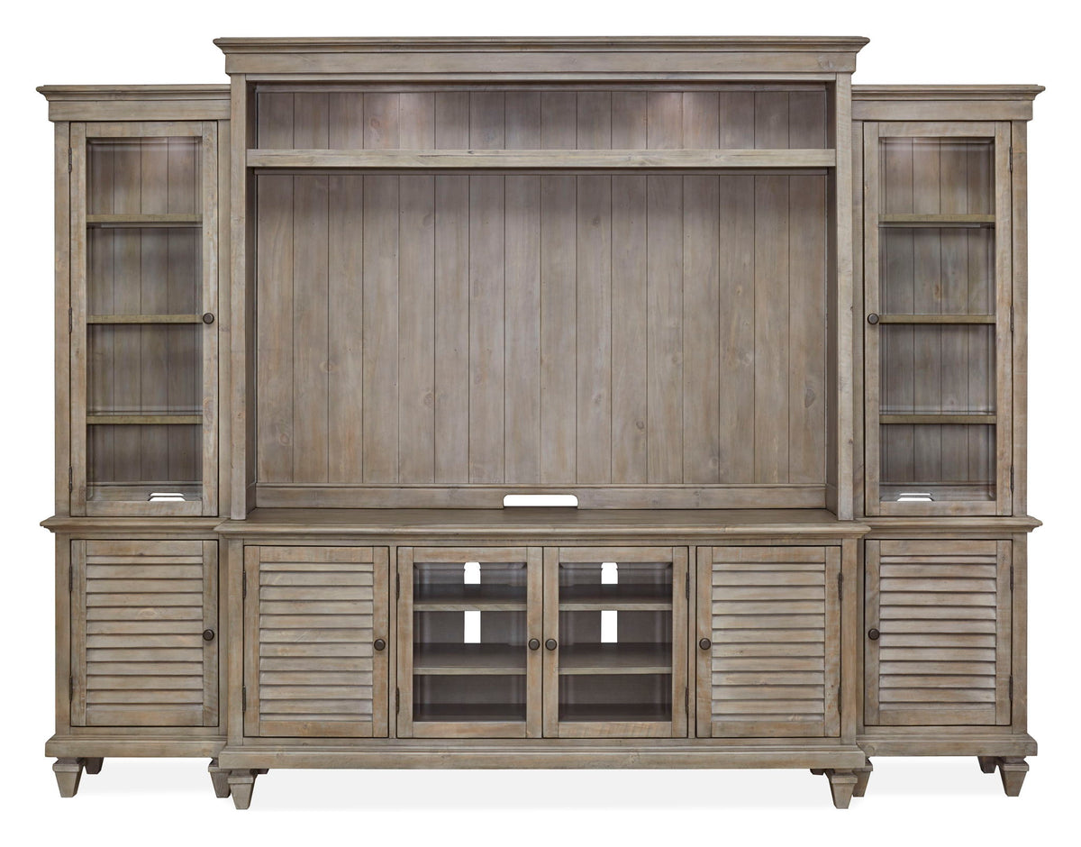 Calistoga - Rustic Entertainment Wall - Dovetail Gray, photo 4 of 7