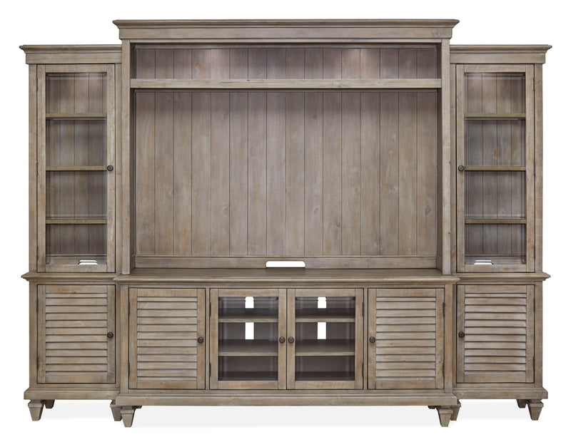 Calistoga - Rustic Entertainment Wall - Dovetail Gray, photo 4 of 7