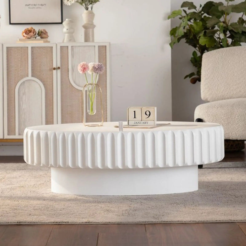 Fluted Storage Table with Lift-Off Lid by HouseOfZazla