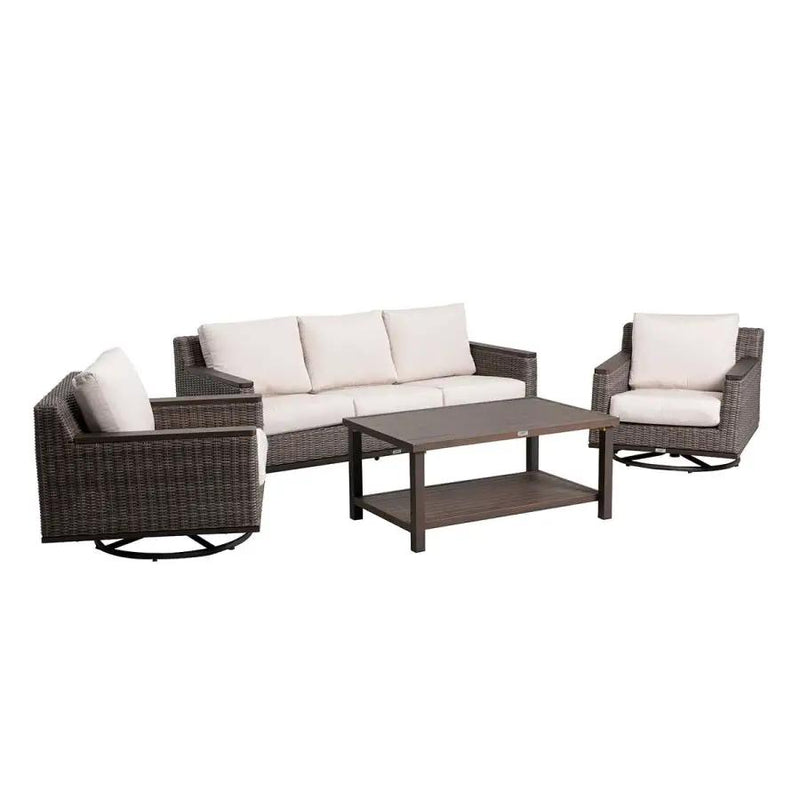 2 Beaufort Wicker Swivel Rocking Chair by Outdoor-USA®