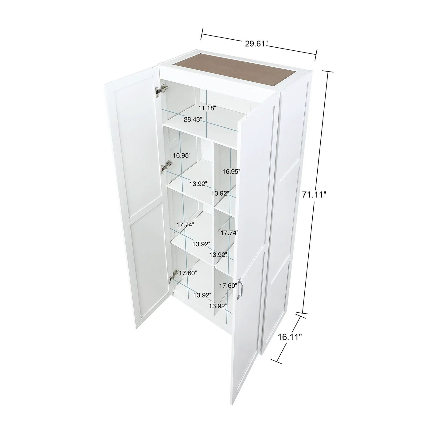 Hopkins - Storage Cabinet With 7 Shelves by HouseOfZazla