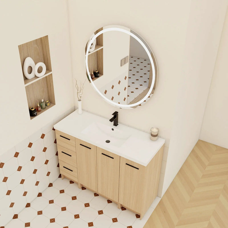 Floating Bathroom Vanity With Sink, Modular Cabinet by HouseOfZazla