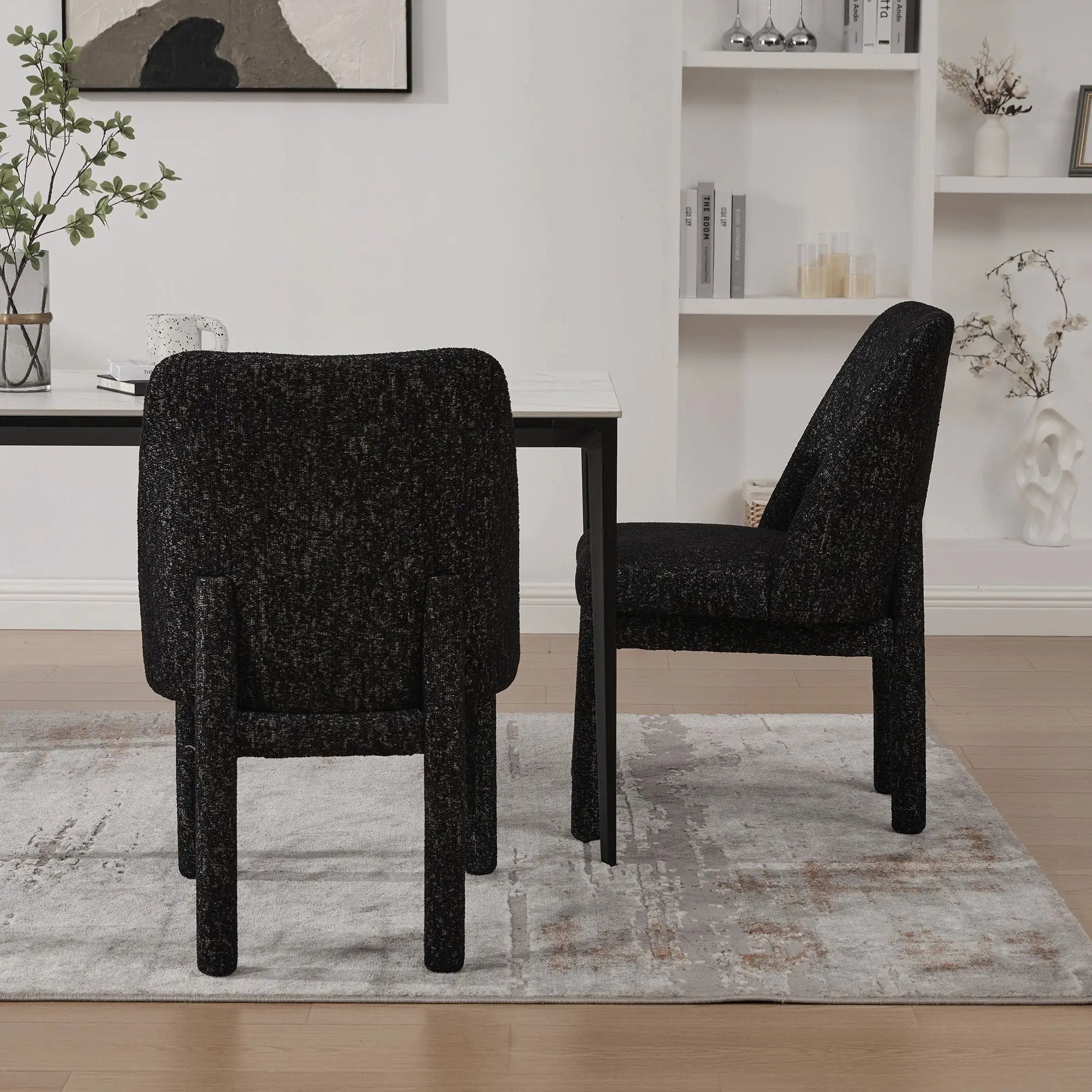 Wide Minimalist Dining Chair by Unique Piece Furniture