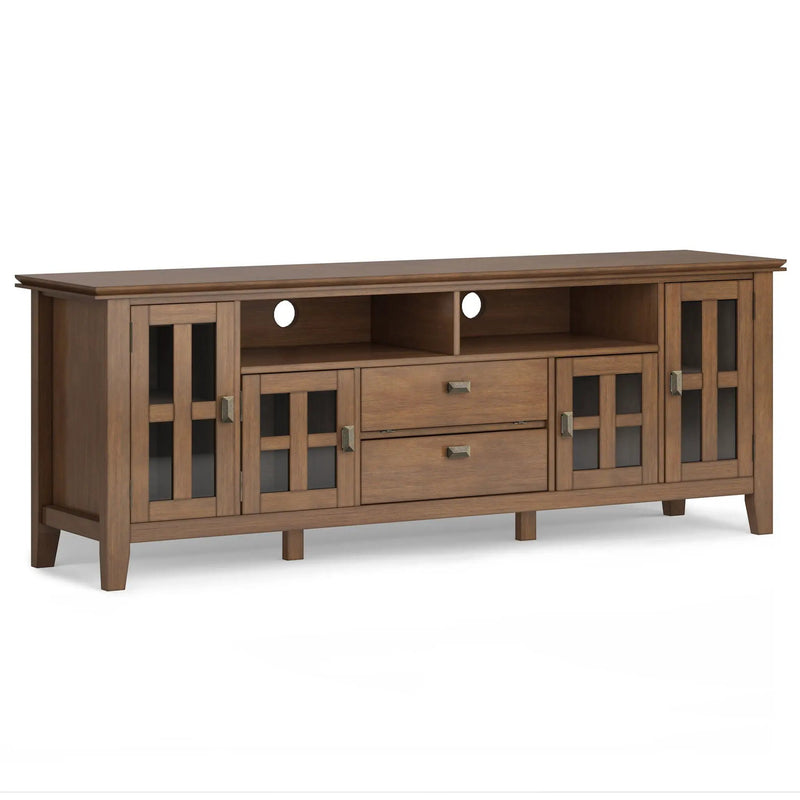 Artisan - TV Media Stand - Rustic Natural Aged Brown by Unique Piece Furniture