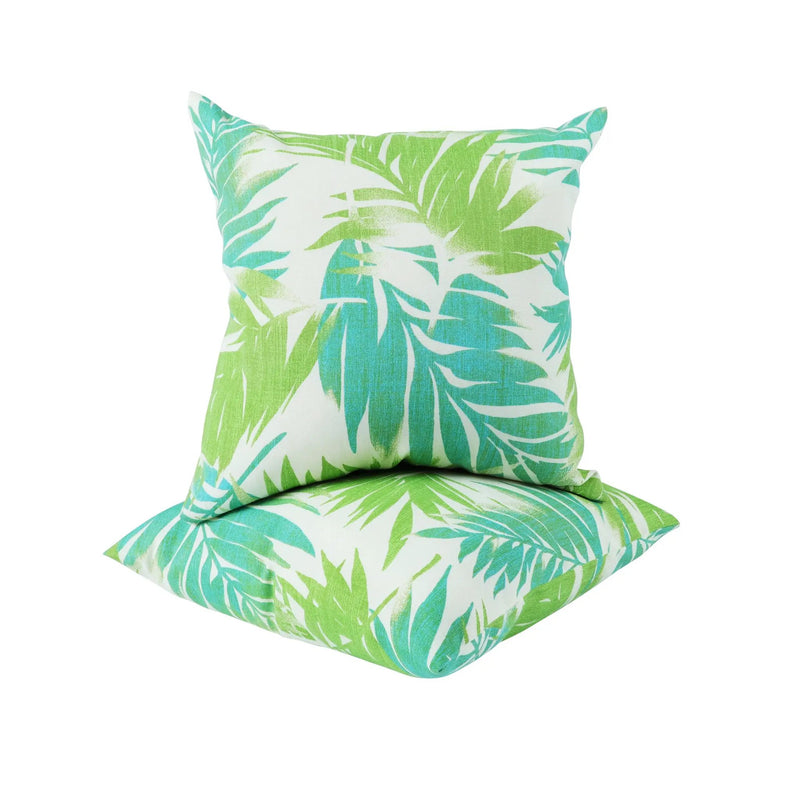 2 Pack Outdoor Throw Pillows, Waterproof & Fade-Resistant (18x18 Inch) by HouseOfZazla