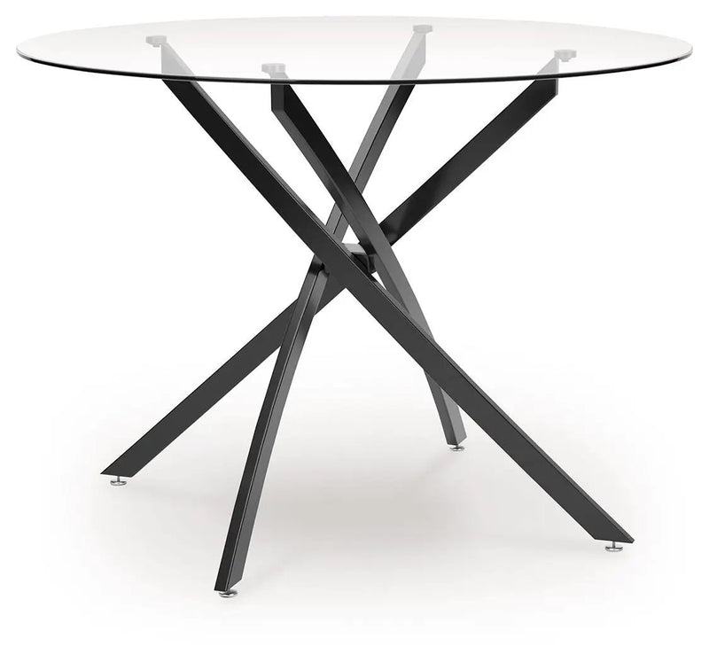 Pharwynn - 5 Pc. - Dining Room Table, 4 Side Chair - Black by Unique Piece Furniture