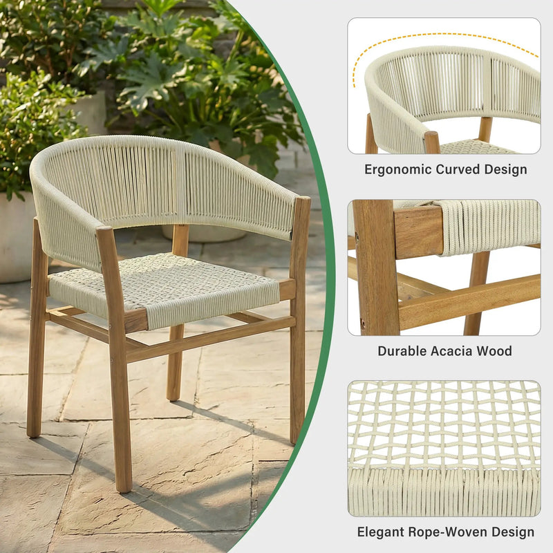 Outdoor Accent Chair Set - 2 Person Seating Group by HouseOfZazla