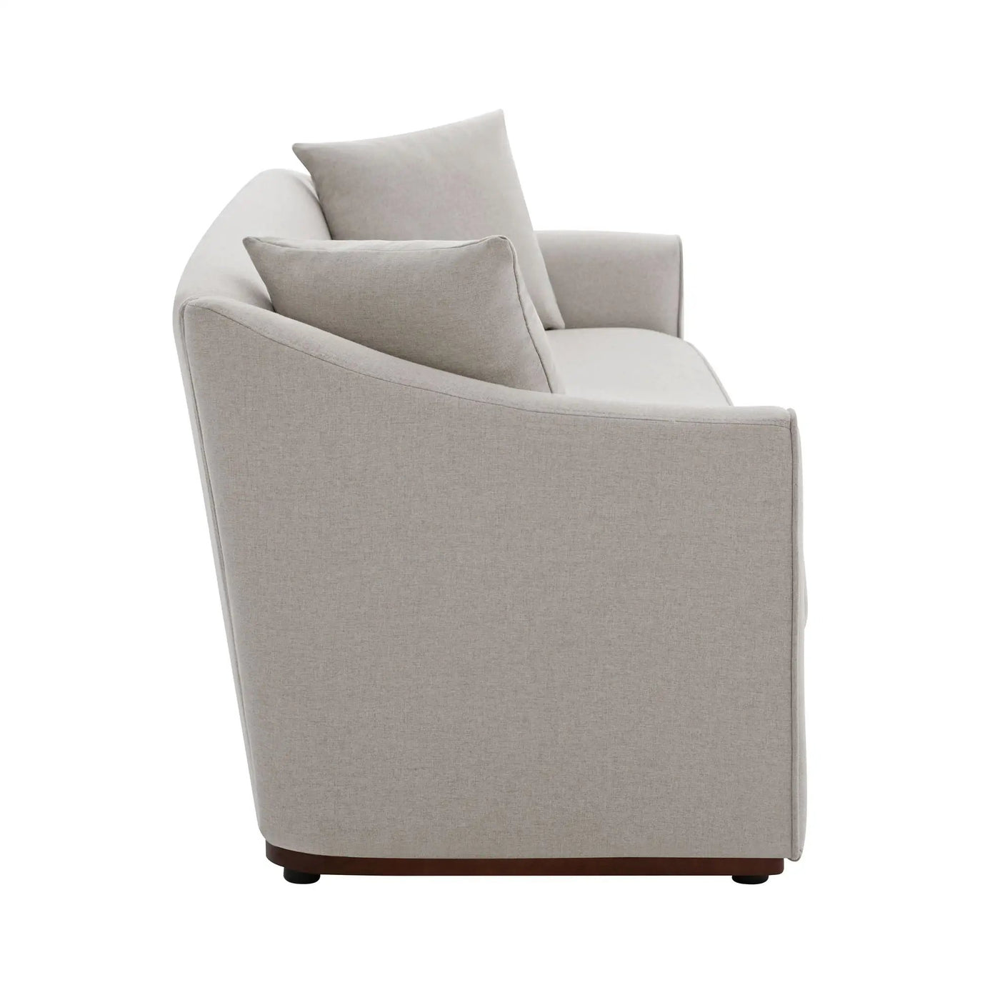 3 Seater Sofa With Wrap Around Armrests And Throw Pillows by HouseOfZazla