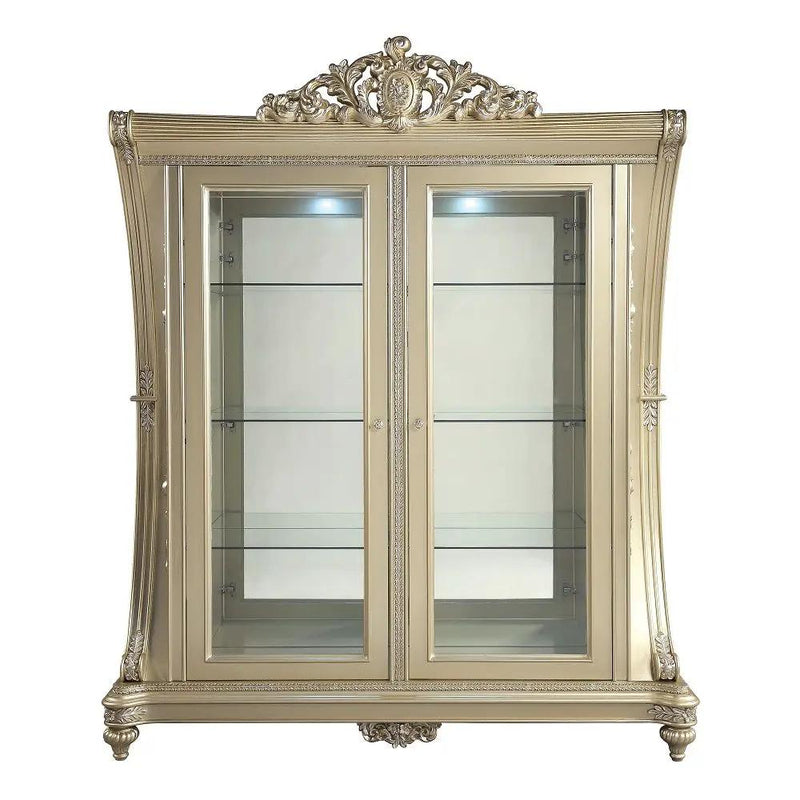 Vatican - Curio - Champagne Silver by Unique Piece Furniture