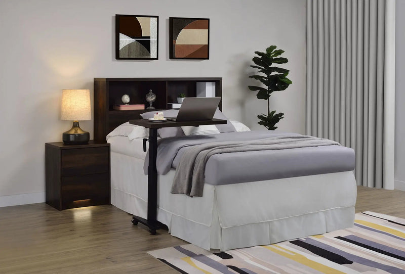 Westpark 49-inch Full Bookcase Headboard Dark Pine by Unique Piece Furniture