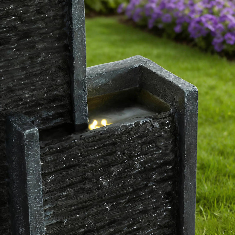 40 Inch Modern Outdoor Water Fountain by HouseOfZazla
