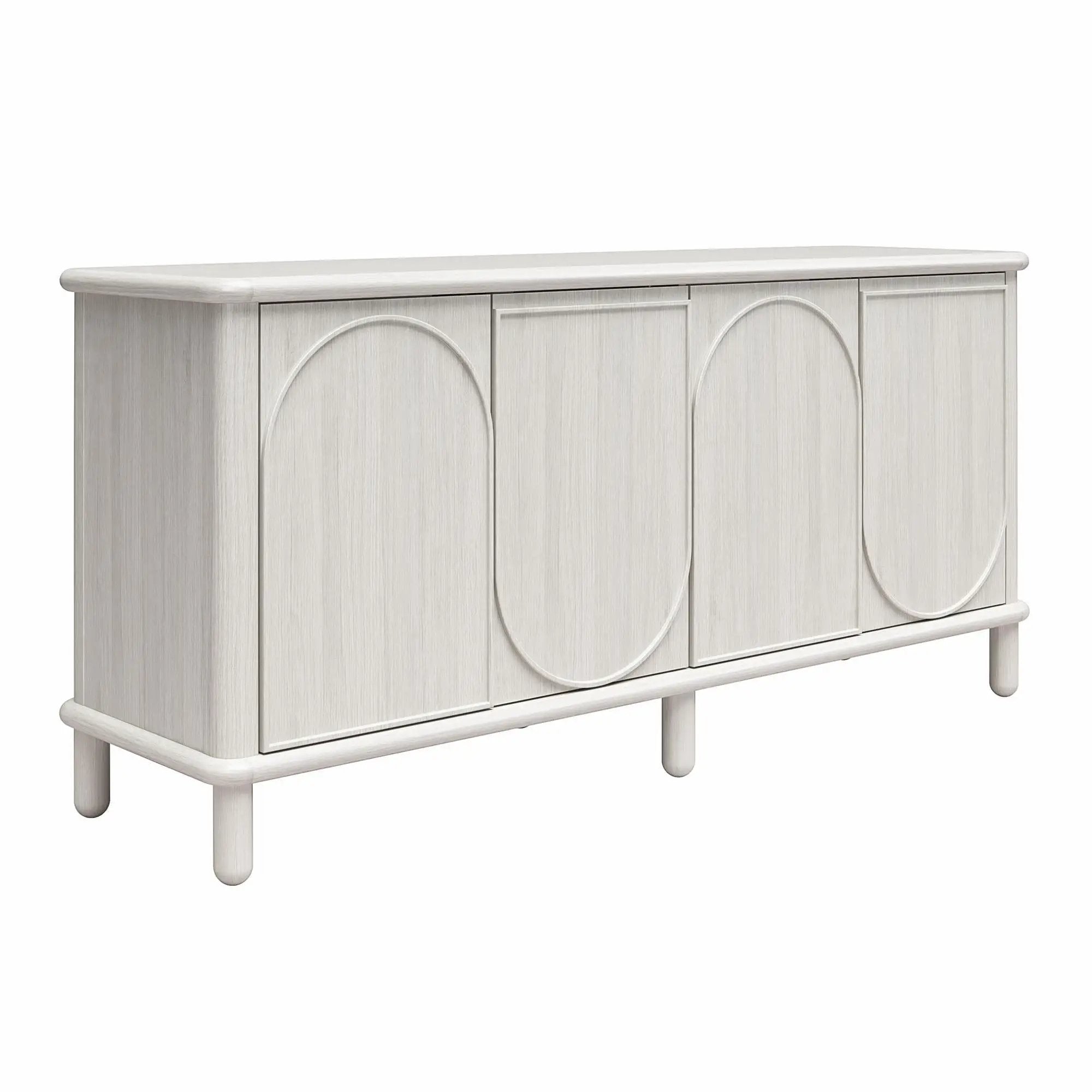 Selena - Credenza - Rustic White by Unique Piece Furniture