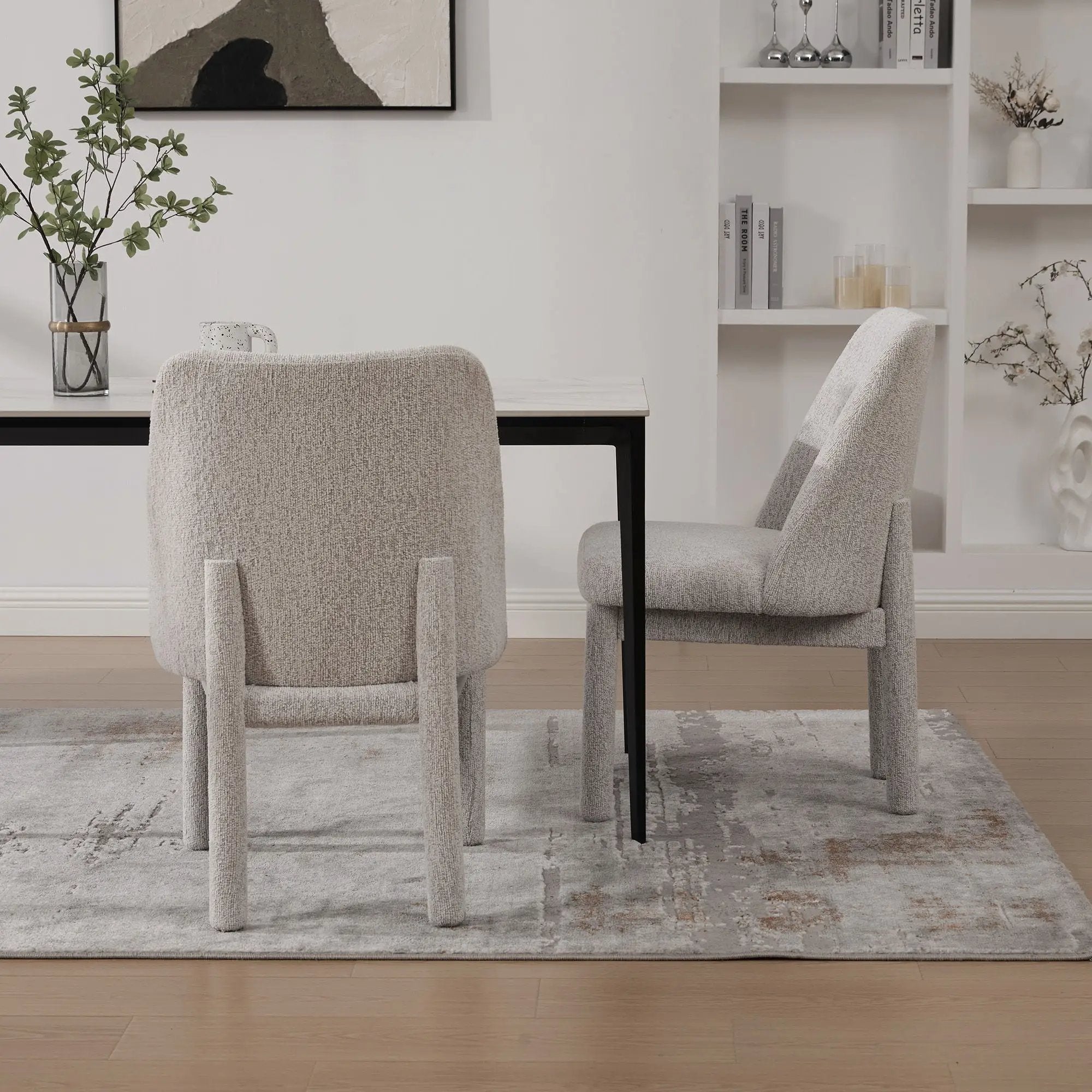 Wide Minimalist Dining Chair by Unique Piece Furniture