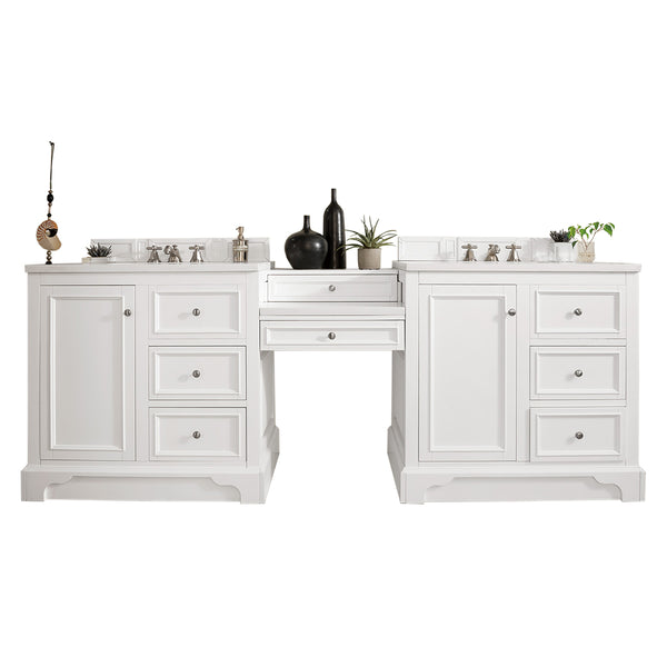 James Martin De Soto 94" Double Bathroom Vanity, Bright White