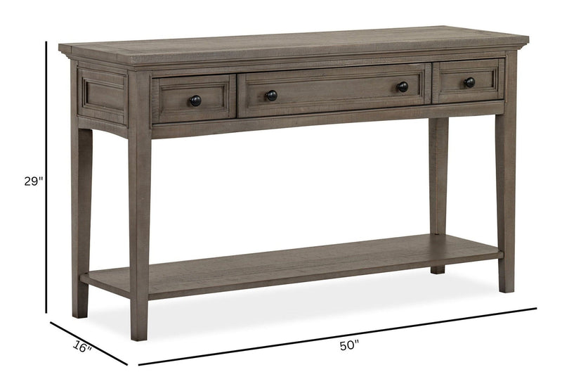 Paxton Place - Rectangular Sofa Table - Dovetail Gray, photo 5 of 7