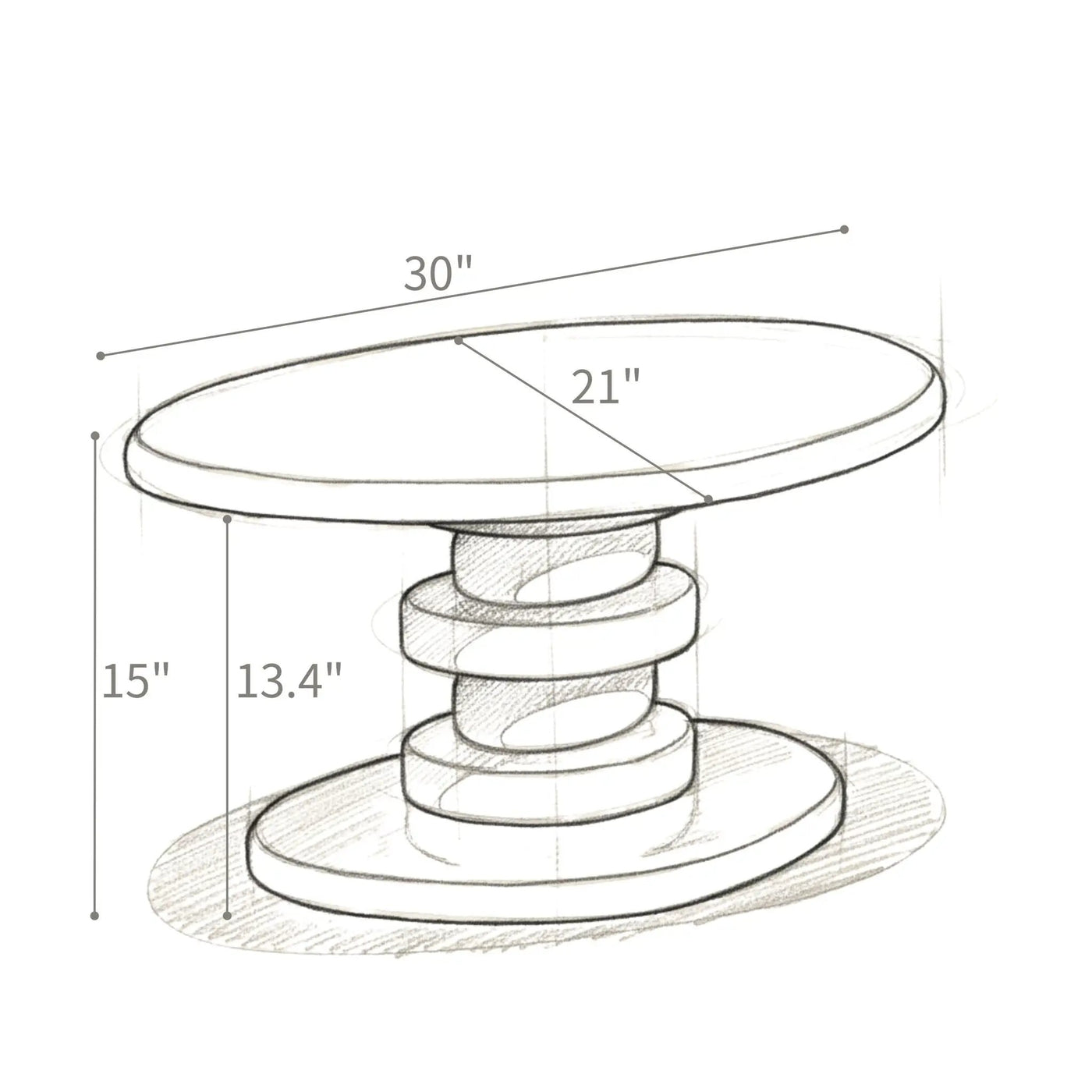 Cobblestone End Table by HouseOfZazla