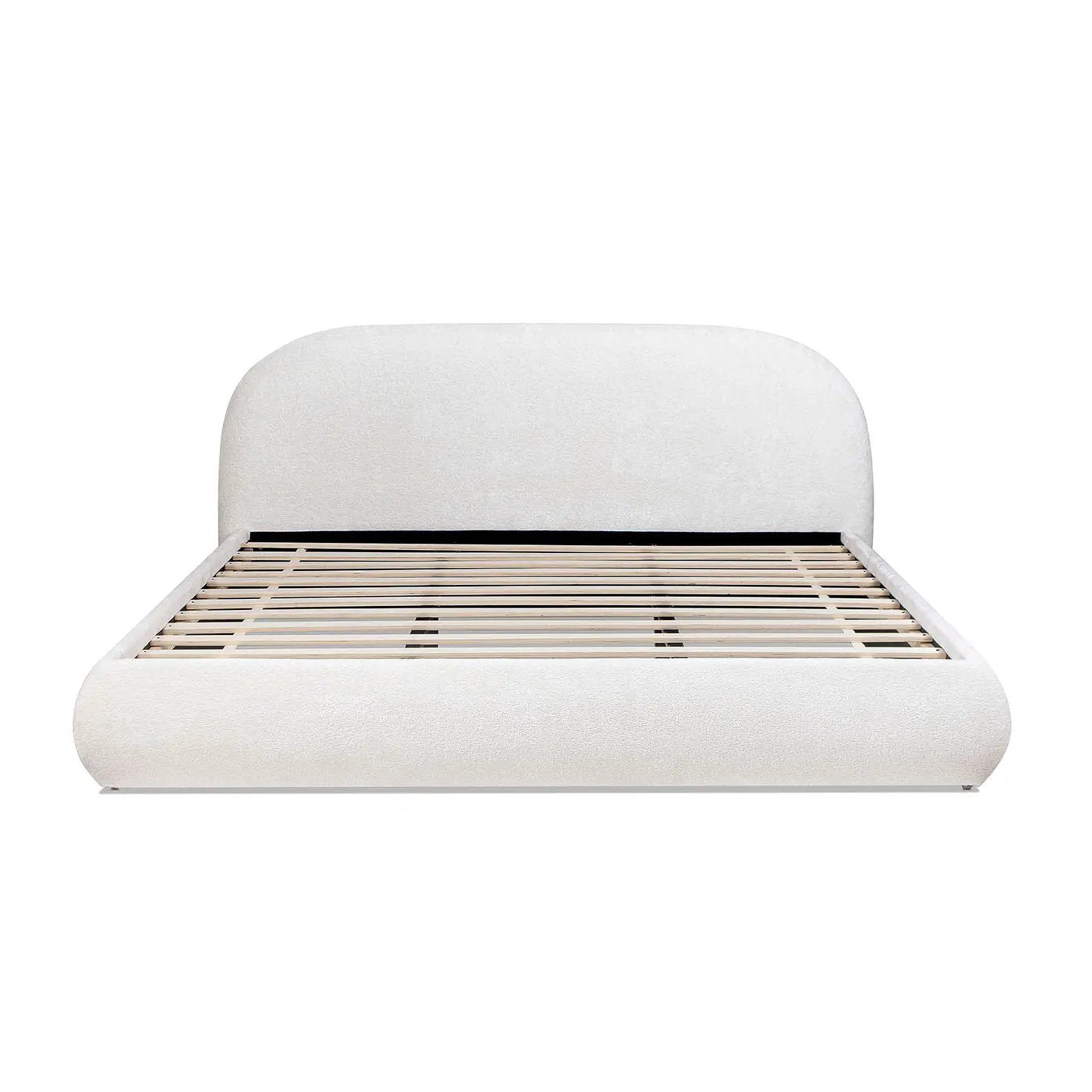 Archie Puffy Grounded - Upholstered Platform Bed by HouseOfZazla