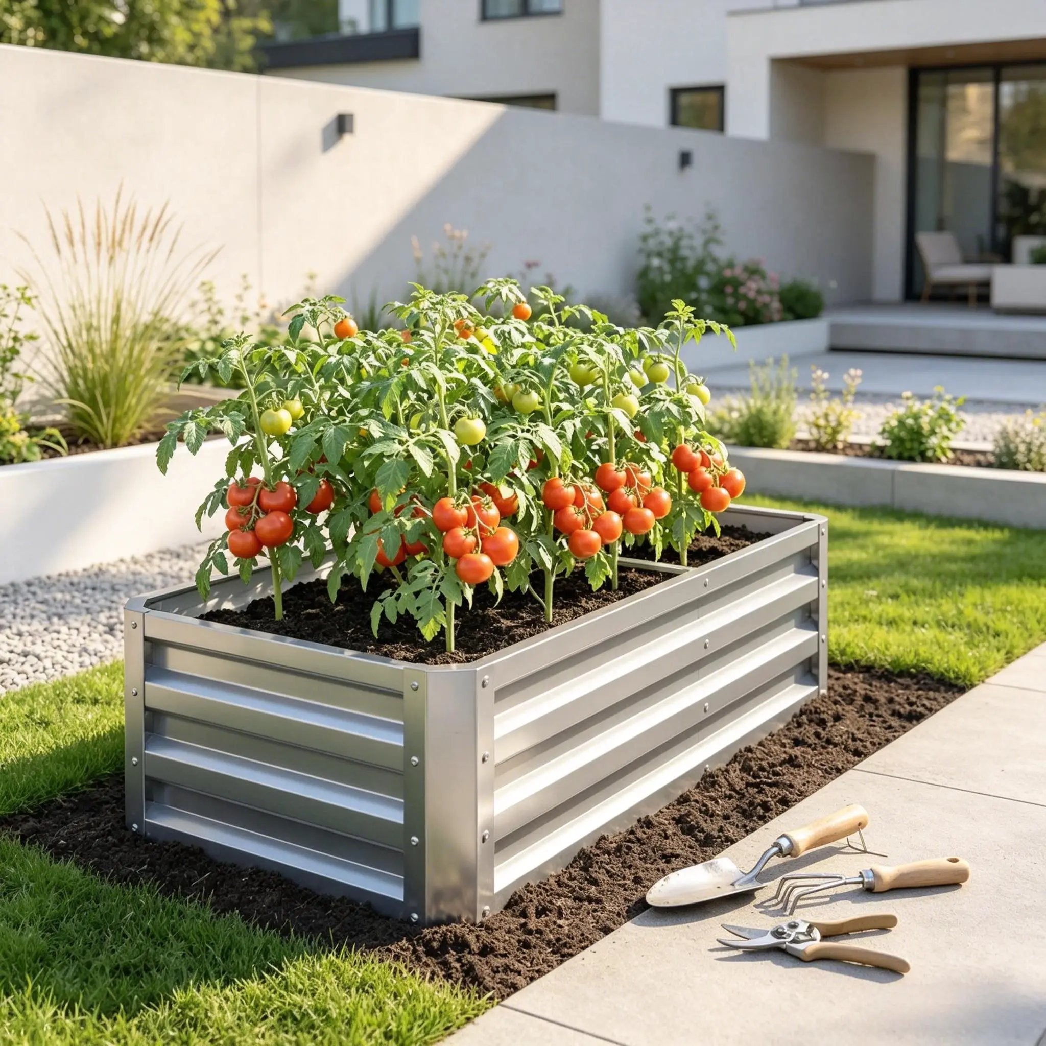 Galvanized Raised Garden Bed, 4' x 2' x 1' by HouseOfZazla