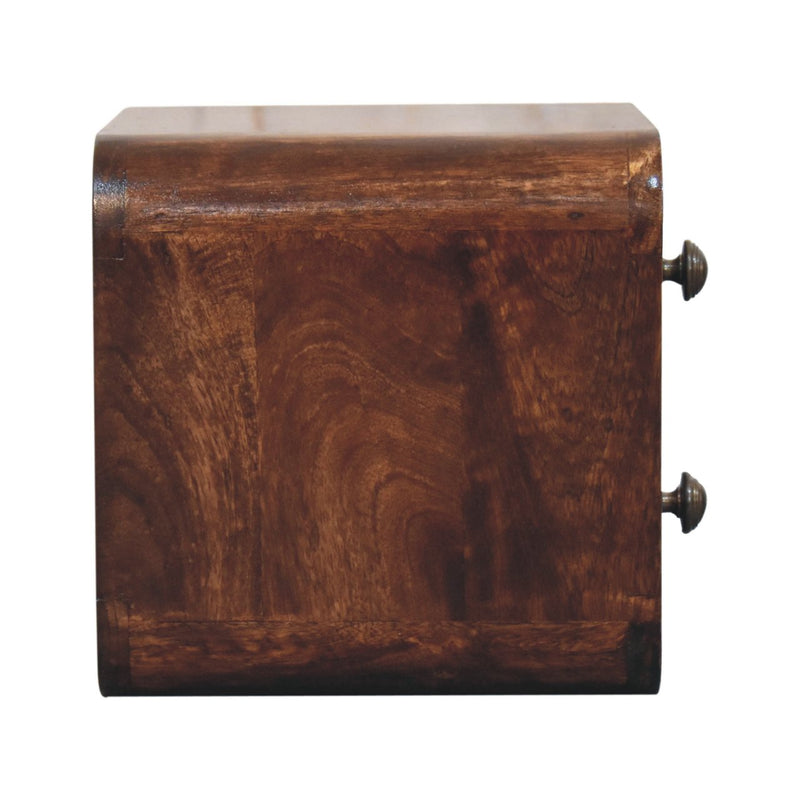 Solid Wood Mini Curved Nightstand, photo 9 of 10