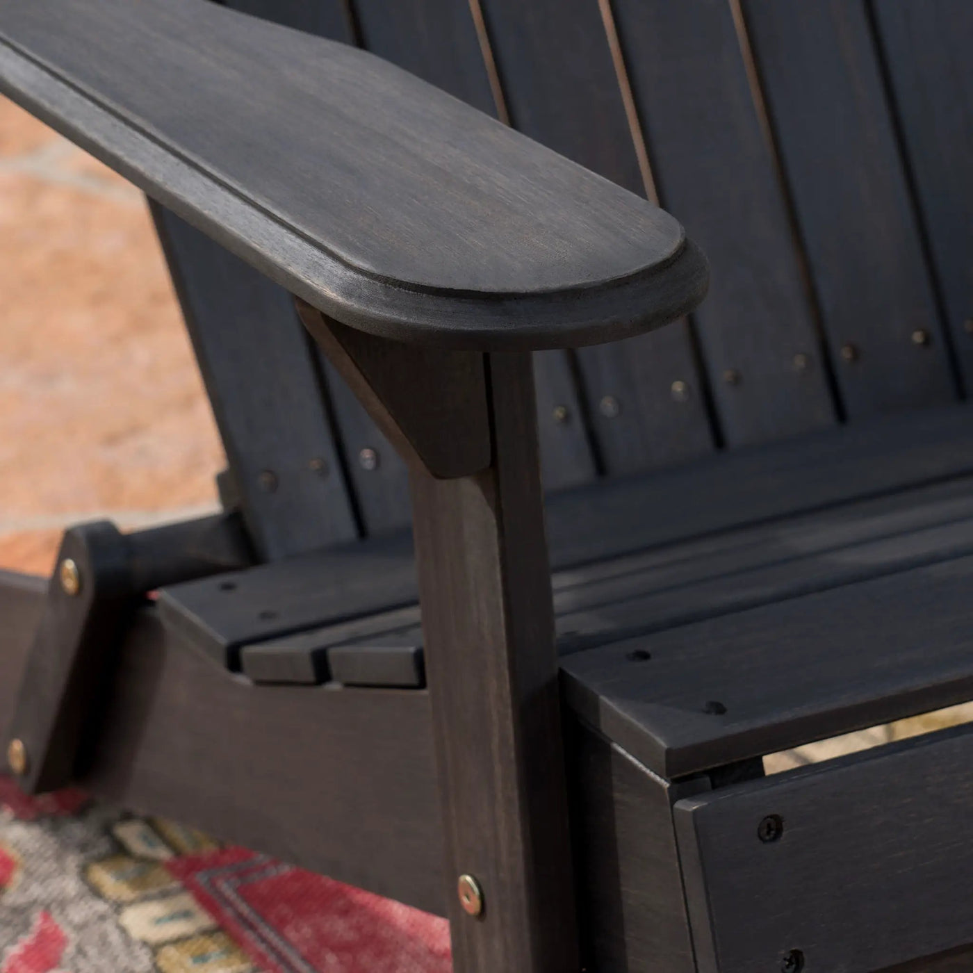 Outdoor Adirondack Rocking Loveseat With Hand Crafted Details by HouseOfZazla