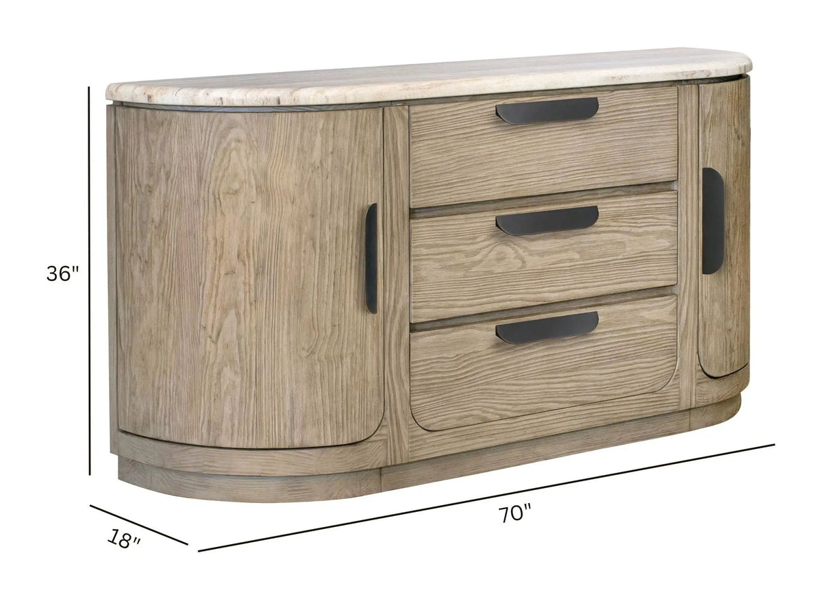 Braelyn - Stone Top Buffet - Dorian Gray, photo 5 of 6