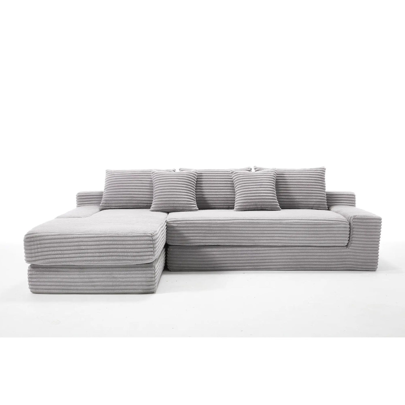 Modern L - Shaped Sectional Couch With Memory Foam by Unique Piece Furniture