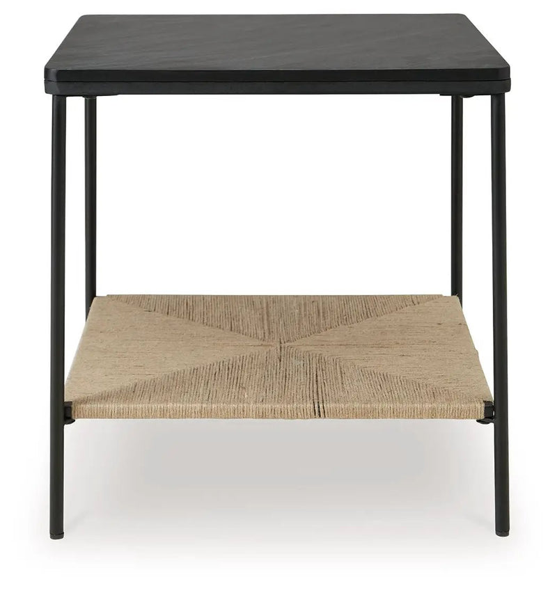 Minrich - Accent Table - Black / Natural by Unique Piece Furniture