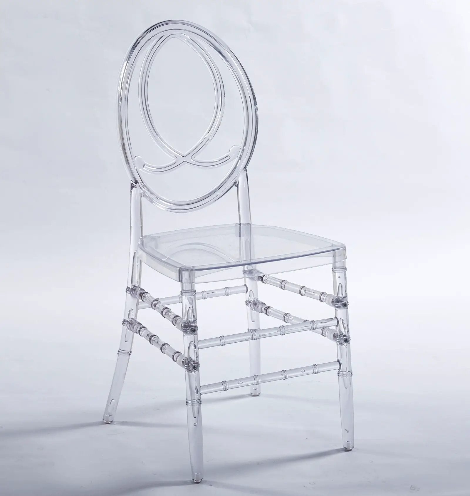 Dining Chair, Plastic Seat, Welding Chair (Set of 4) - Transparent by HouseOfZazla