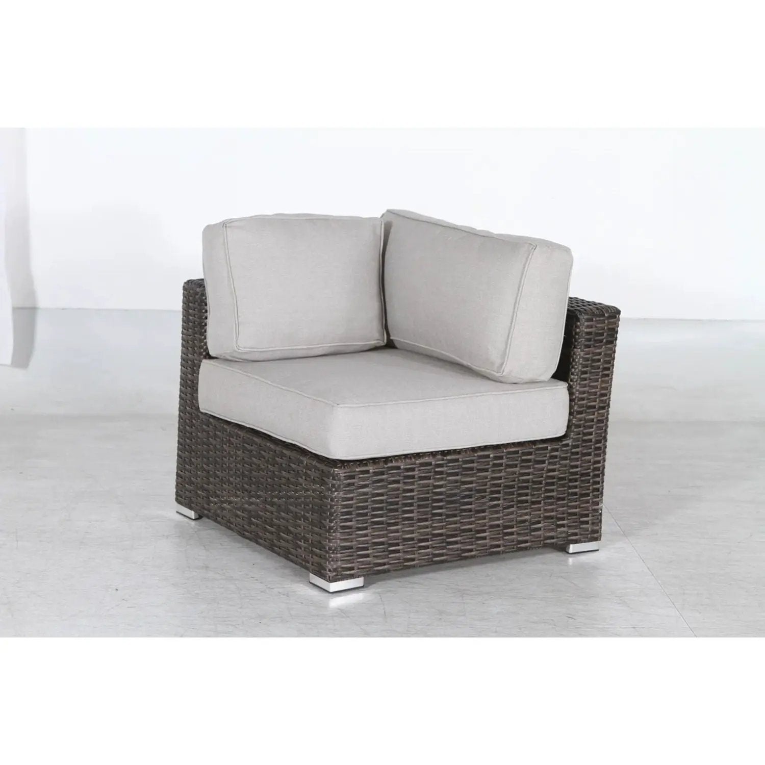 Outdoor Wicker Conversation Set With Cushions, All Weather by HouseOfZazla