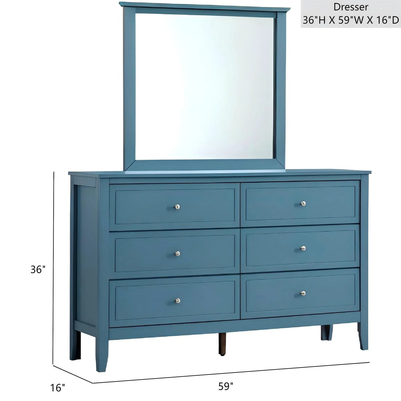 Daniel - Dresser, 6 Drawer by HouseOfZazla