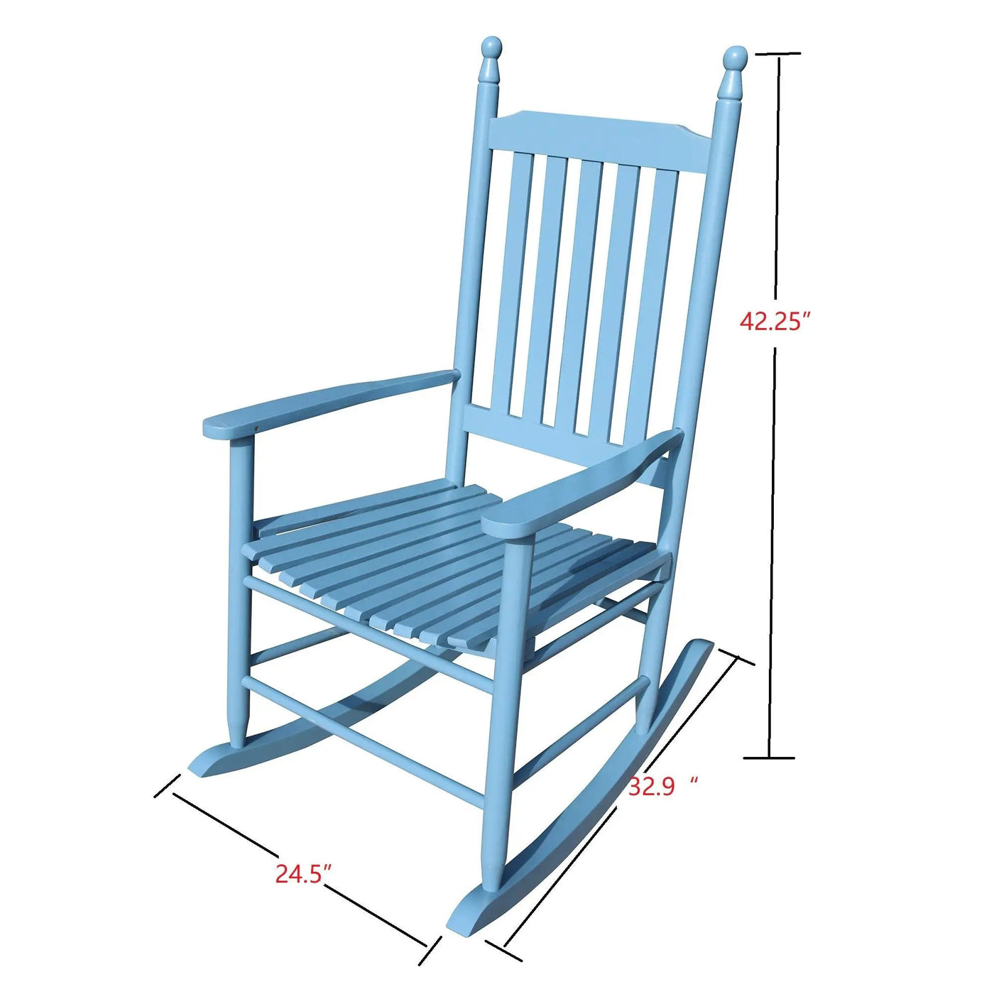 Wooden Porch Rocker Chair by HouseOfZazla