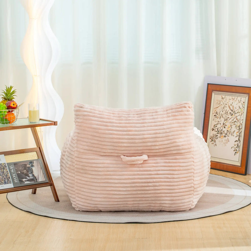 Oversized Comfy Bean Bag Chair for Adults with Armrests by HouseOfZazla