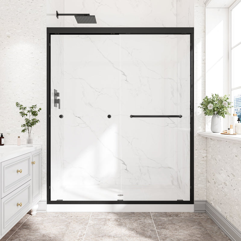 55"-60" W x 72" H Matte Shower Door by HouseOfZazla