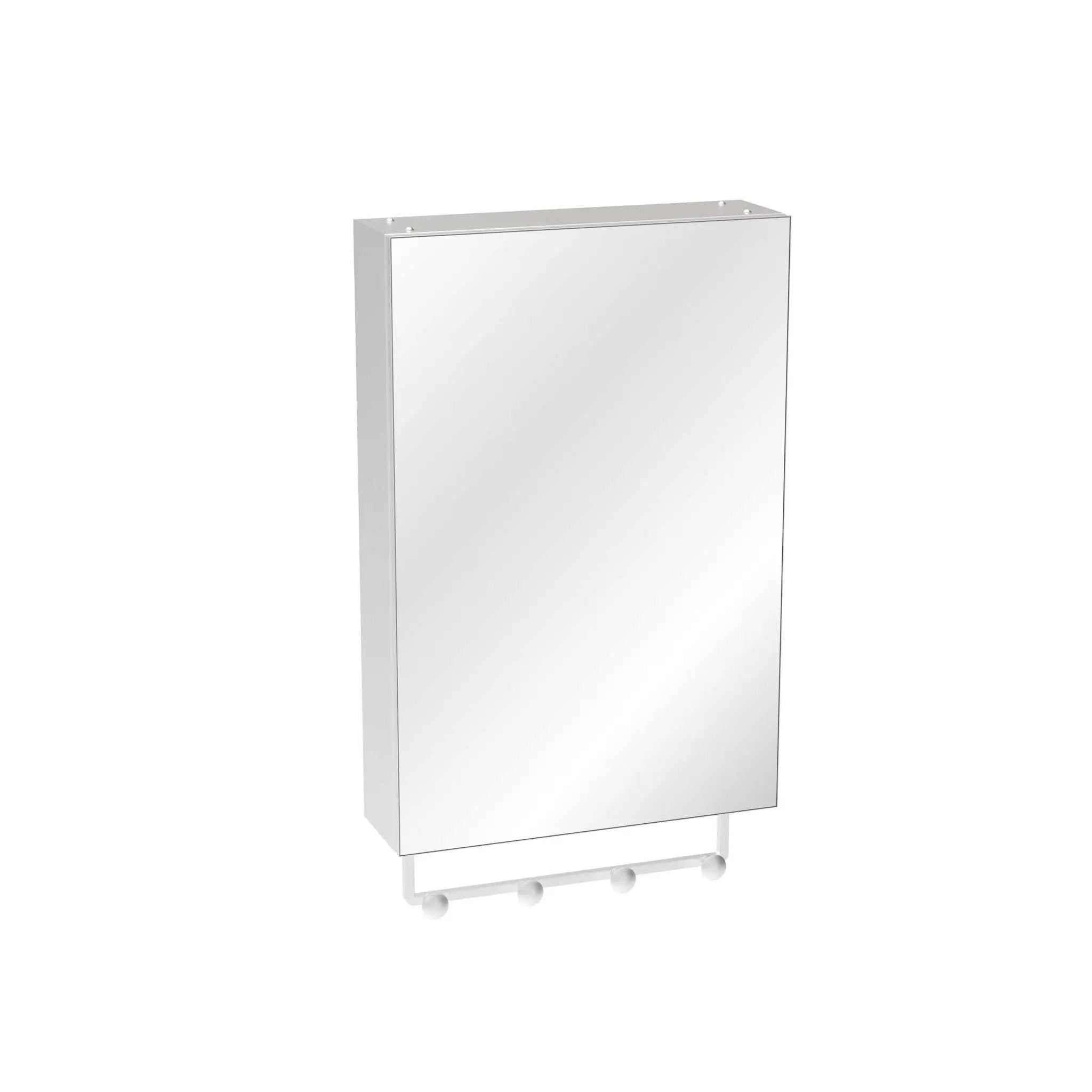 Medicine Cabinet, Wall Mounted Bathroom Mirror With Storage, Adjustable Shelves - Silver by HouseOfZazla