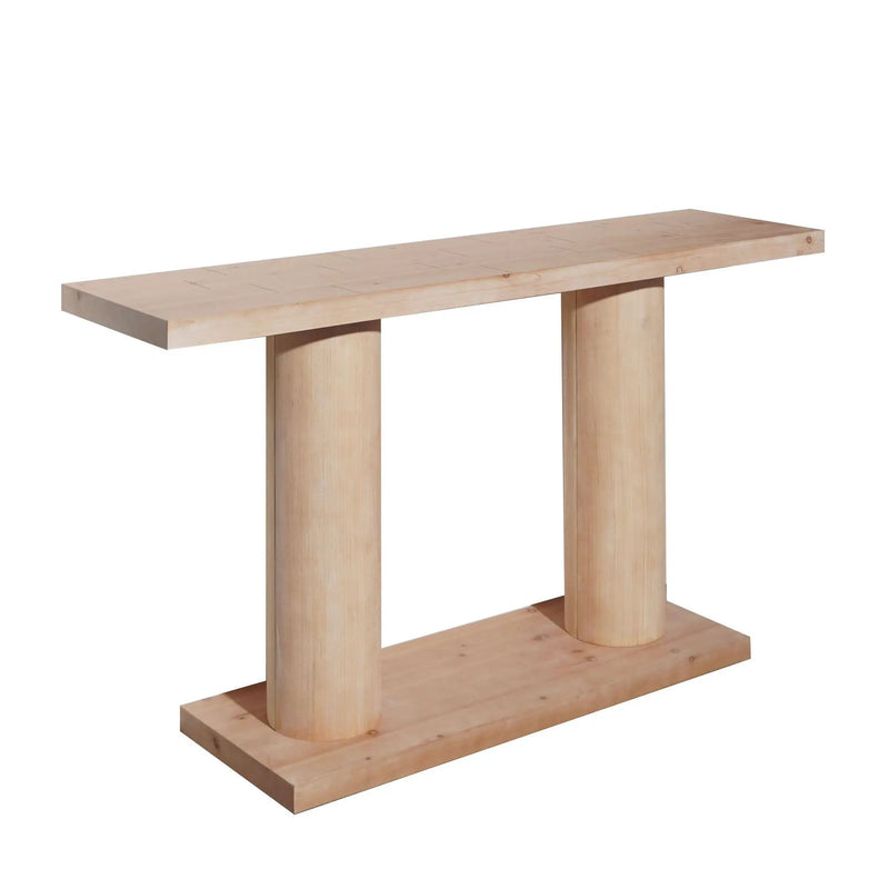 Double Cylinder Base Console Table For Living Room - Multi by Unique Piece Furniture