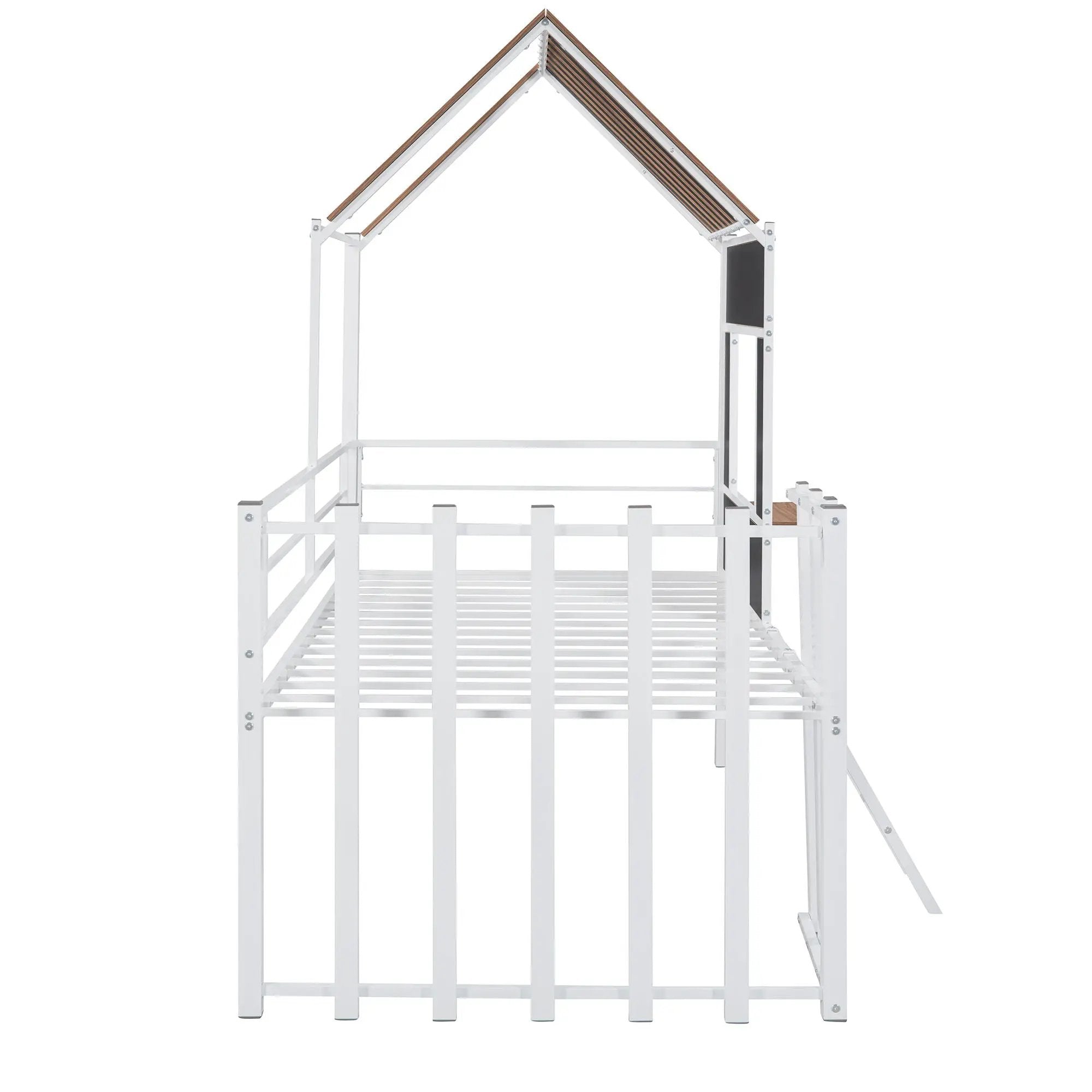 Loft Bed With Roof, Window, Guardrail, Ladder by HouseOfZazla