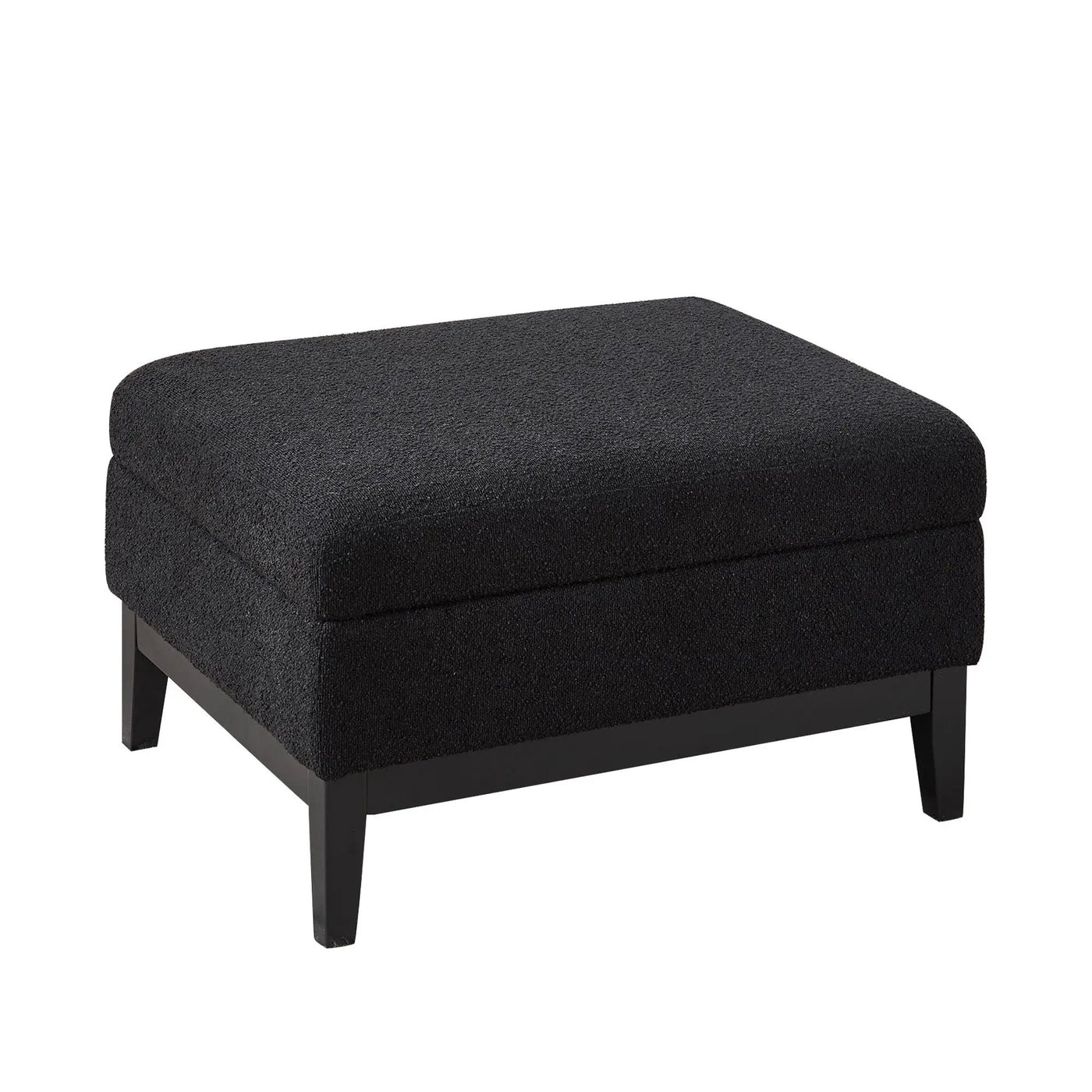 Upholstered Storage Ottoman With Reversible Lid Coffee Table With Rubberwood Legs by Unique Piece Furniture