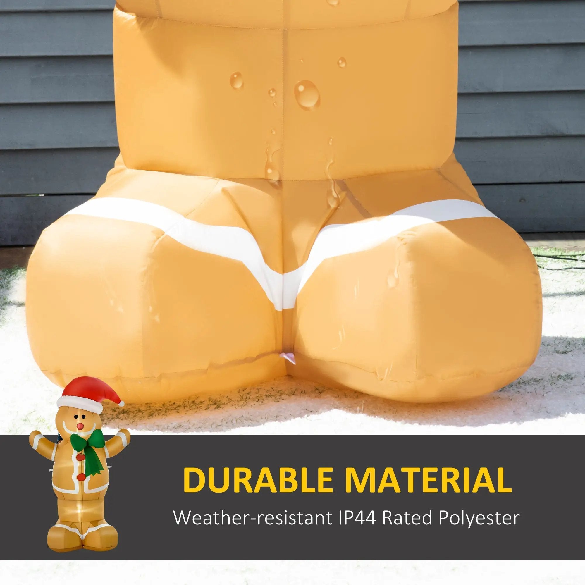 HOMCOM 6ft Christmas Inflatable Gingerbread Man by HouseOfZazla