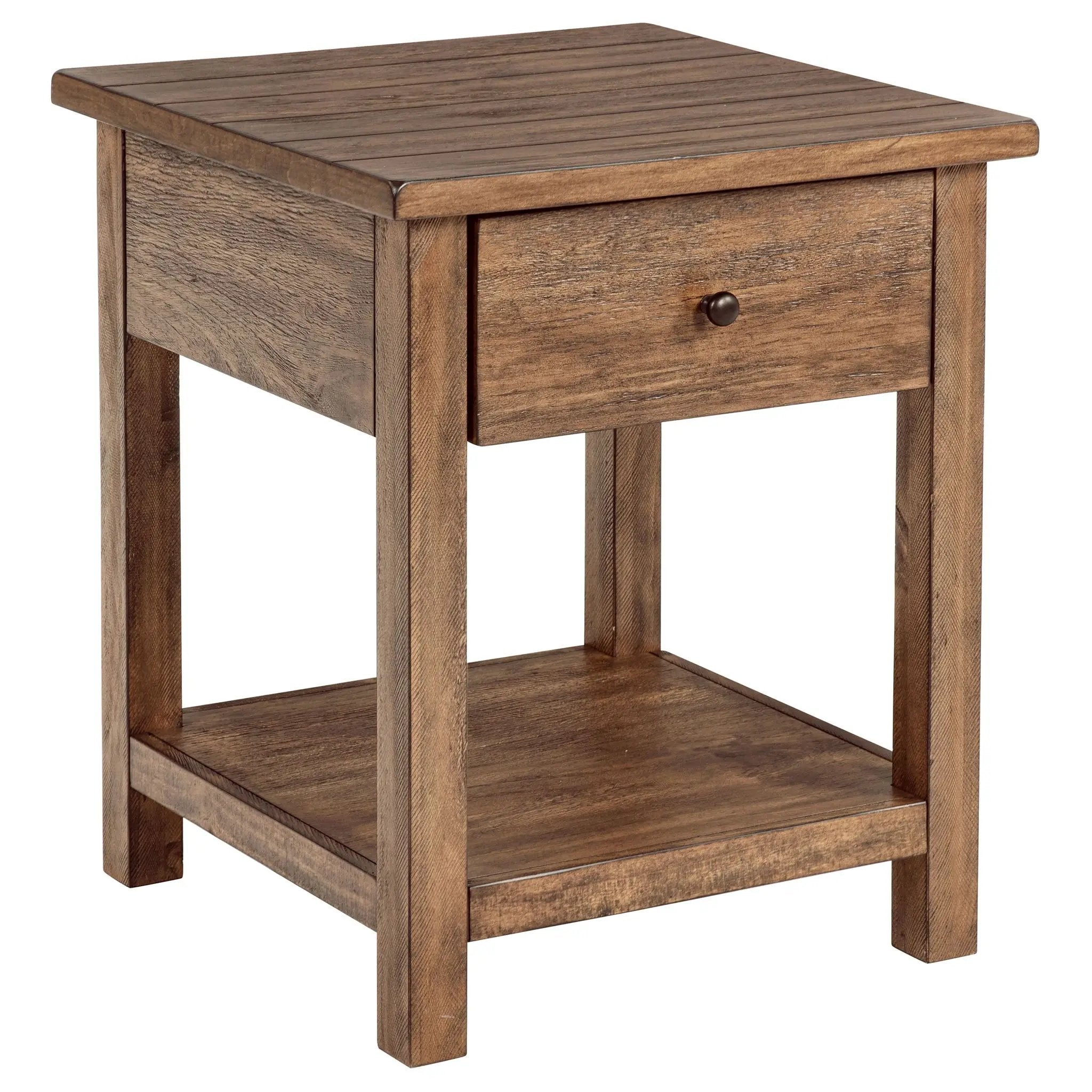 Payne 3-piece Coffee and 1-drawer End Table Set Brown by Unique Piece Furniture