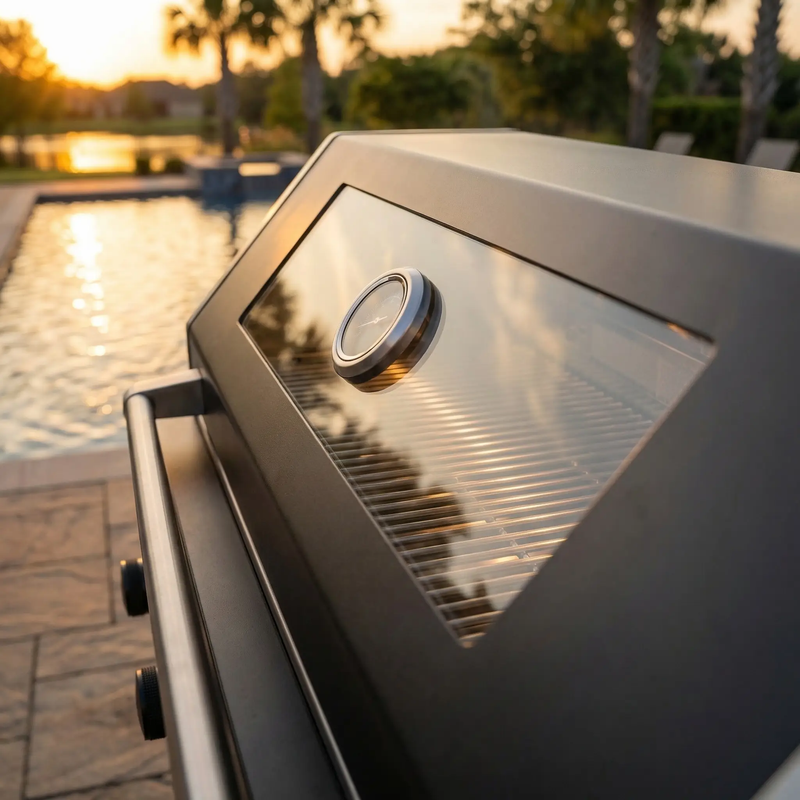 65.4-Inch Deluxe Stainless Steel Propane Gas Outdoor Kitchen Grill by HouseOfZazla