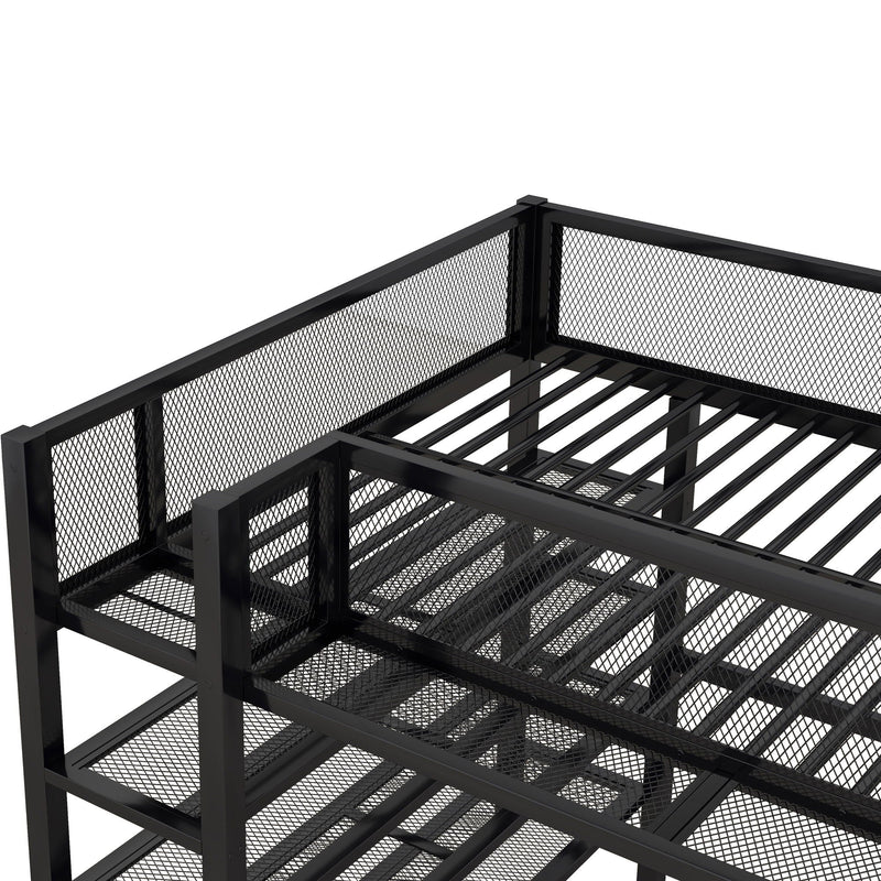 Loft Bed With 4 Tier Shelves And Storage by HouseOfZazla